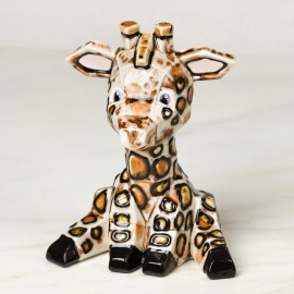 Ceramic Bisque Giraffe Facet-ini Ceramic Bisque Giraffe Facet-ini
